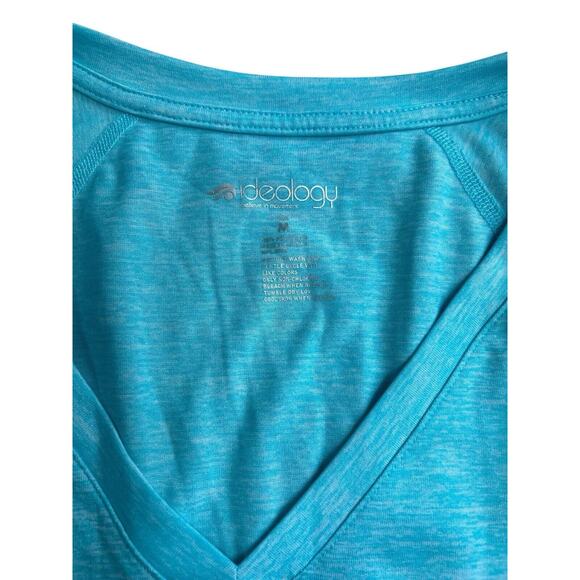 Women's Ideology Light Blue V-Neck Athletic top Sz Medium Long-Sleeve Pullover - Picture 2 of 7